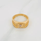 Anillo Corona Trival 7.25g / T9 1/2 Dos Oros Amarillo Blanco 18K