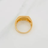 Anillo Corona Trival 7.25g / T9 1/2 Dos Oros Amarillo Blanco 18K