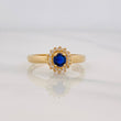 Anillo Halo Circulo 2.4g / T7 Oro Amarillo 18K