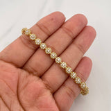 Pulso Halo Tennis 10.9g / 15.5cm / 5.08mm Oro Amarillo 18K