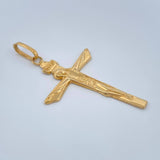 Dije Cruz Cristo 1.5gr / 4.3cm / Oro Amarillo 18K &