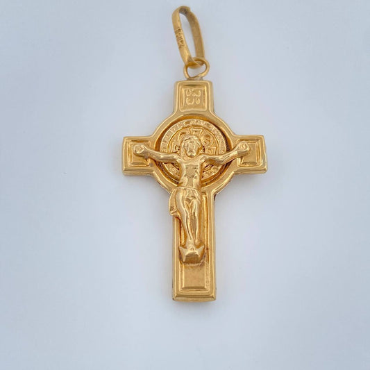 Dije Cruz Cristo 2gr / 3.9cm / Oro Amarillo 18K &