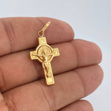 Dije Cruz Cristo 2gr / 3.9cm / Oro Amarillo 18K &