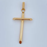 Dije Cruz 1.3gr / 4cm / Oro Amarillo 18K &