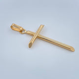 Dije Cruz 1.3gr / 4cm / Oro Amarillo 18K &