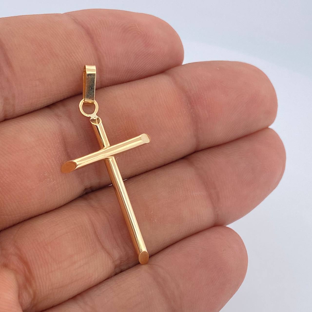 Dije Cruz 1.3gr / 4cm / Oro Amarillo 18K &
