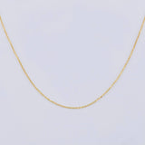 Cadena Aro Seguido 1.25 g / 49.6 cm / 0.9 mm Oro Amarillo 18K