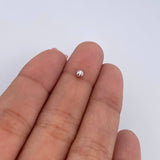 Bola Diamantada 0.08gr / 3mm Oro Blanco 18K &