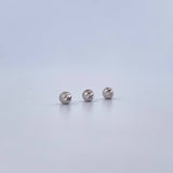 Bola Diamantada 0.08gr / 3mm Oro Blanco 18K &