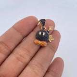 Dije Bomba 3.2gr / 2.5cm / Circones Blancos Negros Naranjas Oro Amarillo 18K &