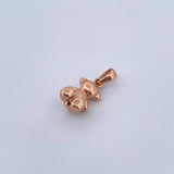 Dije Oso Sin Rostro 1.9gr / 1.7cm / Liso Oro Rosa 18K &