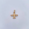 Dije Avion 1.25gr / 1.9cm / Circones Blancos Oro Amarillo 18K &
