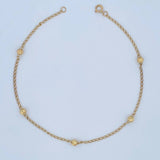 Tobillera Espiga Militar 1.8gr / 25.7cm / Oro 18K $