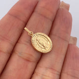 Dije Virgen de Guadalupe 1.15gr / 2.2cm / Oro 18K $