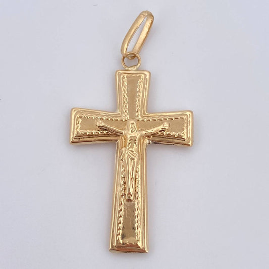 Dije Cruz Cristo 1.8gr / 4cm / Oro 18K $