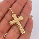 Dije Cruz Cristo 1.85gr / 4cm / Oro 18K $
