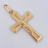 Dije Cruz Cristo 1.85gr / 4cm / Oro 18K $