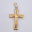 Dije Cruz Cristo 1.85gr / 4cm / Oro 18K $