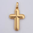 Dije Cruz Bizantina 1.65gr / 3.5cm / Oro 18K $