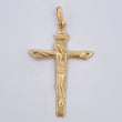 Dije Cruz Cristo. 1.4gr / 4.5cm / Oro Amarillo 18K &