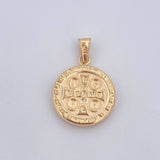 Dije San Benito 1.3gr / 2.5cm / Oro 18K $