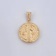 Dije San Benito 1.3gr / 2.5cm / Oro 18K $