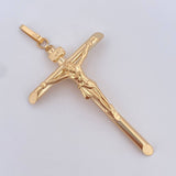 Cruz Cristo 3.1gr / 6.2cm / Oro 18K $