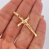 Cruz Cristo 1.4gr / 4cm / Oro 18K $