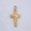 Dije Cruz Cristo San Benito 0.75gr / 2.5cm / Oro 18K $