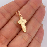 Dije Cruz Rostro Cristo 0.85gr / 2.8cm / Oro 18K $