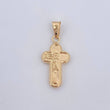 Dije Cruz Rostro Cristo 0.85gr / 2.8cm / Oro 18K $