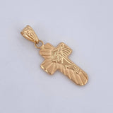 Dije Cruz Rostro Cristo 0.8gr / 2.6cm / Oro 18K $