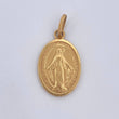 Dije Virgen Milagrosa 2.95gr / 2.6cm / Oro 18K $