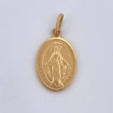 Dije Virgen Milagrosa 2.95gr / 2.6cm / Oro 18K $