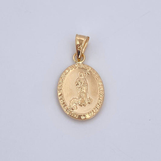 Dije Virgen de Santa Marta 0.9gr / 2.5cm / Oro 18K $