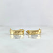Candongas Media Luna 1.3gr / 1.5cm / Diamantadas Oro Amarillo 18K ©