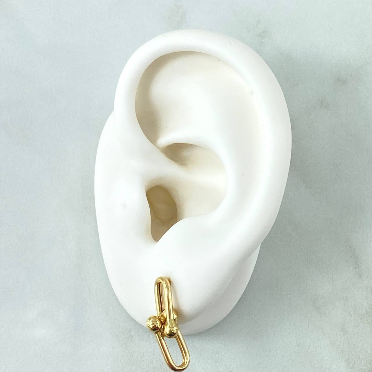 Topos Clips 1.65gr / 1.5cm / liso Oro Amarillo 18K ©