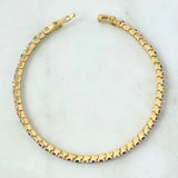 Pulso Tennis 13.85gr / 18cm / Circones Multicolor Oro Amarillo Nac.Esp. 18K