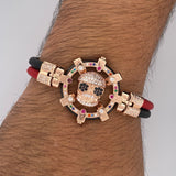 Pulso Calavera Lentes 52gr / 20.5cm / Oro 18K $