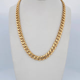 Cadena Cubana 25.9gr / 58.7cm / Nac.Esp. Oro 18K $