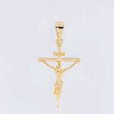 Dije Cruz Cristo 2.4 g / 3.4 cm Oro Amarillo 18K