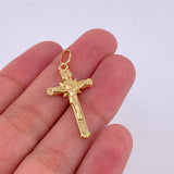 Dije Cruz Cristo 1.25 g / 3.4 cm Oro Amarillo 18K