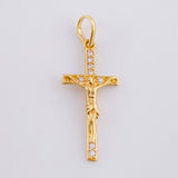 Dije Cruz Cristo 0.9 g / 2.7 cm Oro Amarillo 18K