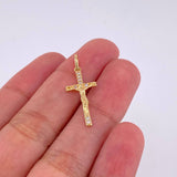Dije Cruz Cristo 0.9 g / 2.7 cm Oro Amarillo 18K