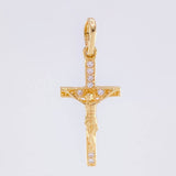 Dije Cruz Cristo 0.9 g / 2.7 cm Oro Amarillo 18K