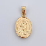 Dije Virgen María Uxiliadora 1.1gr / 2.4cm / Oro 18K $