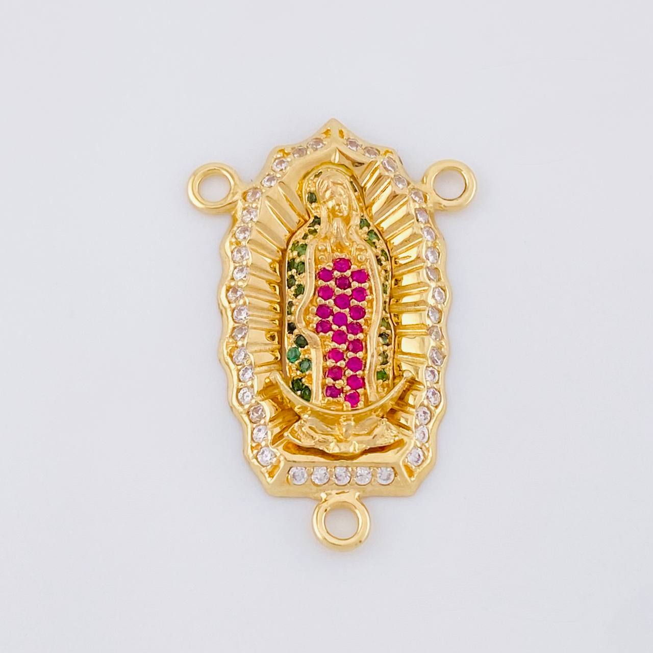 Herraje Crucero Virgen de Guadalupe 4.75g / 2cm Oro Amarillo 18K