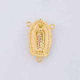 Herraje Crucero Virgen de Guadalupe 4.75g / 2cm Oro Amarillo 18K