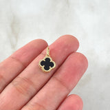 Dije Trebol 1.3gr / 1.7cm / Nac.Esp. Oro 18K