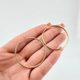 Candongas Aro Liso 3.25gr / 3.8cm / Oro Amarillo 18K ©